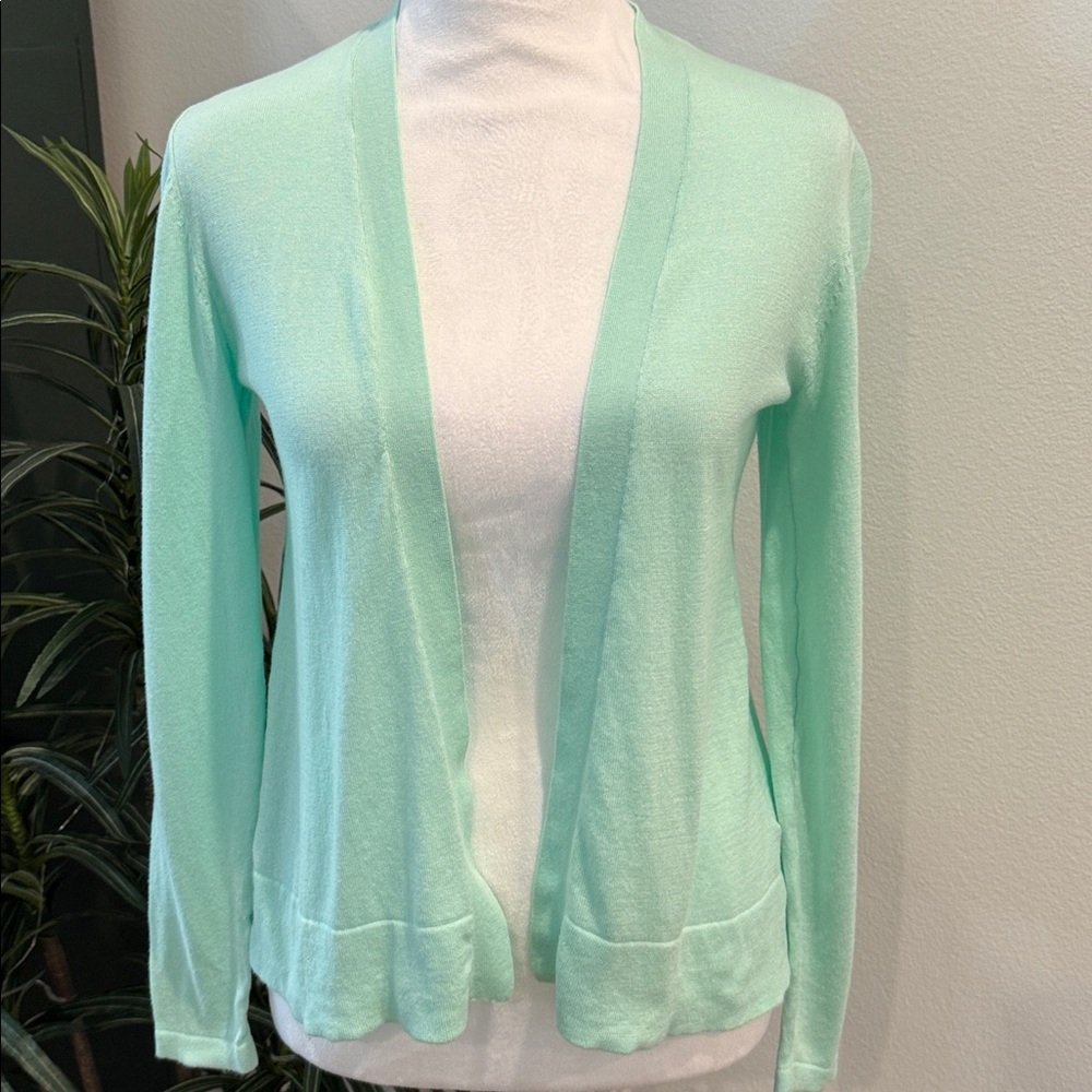Old Navy Cardigan Mint Green Open Front Long Sleeve Soft S